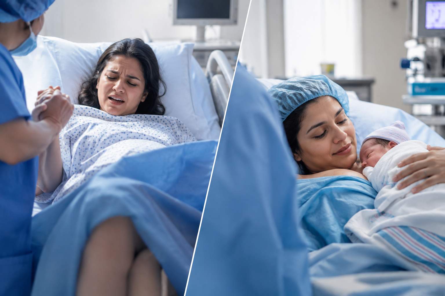 c-section vs Normal delivery